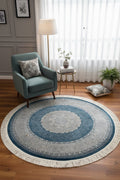 Quality Carpet Bamboo Rug Round – 8273A by Camel Carpet
