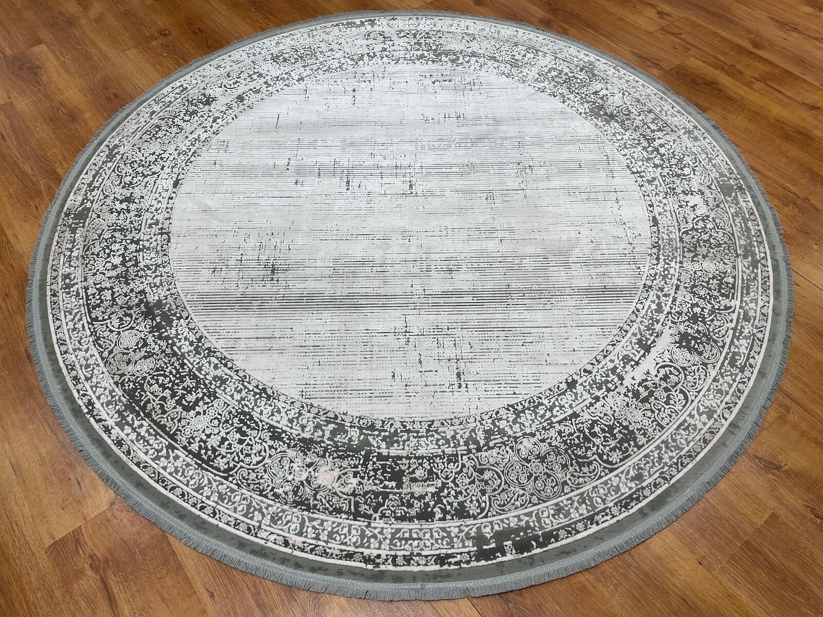 Quality Carpet Bamboo Rug Round – 0868B by Camel Carpet