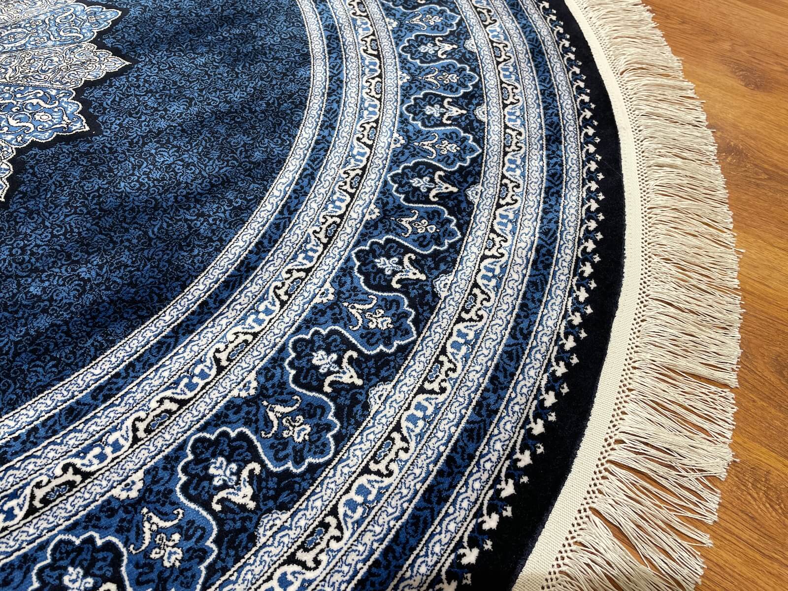 Quality Carpet Bamboo Rug Round – 9179C by Camel Carpet