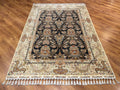 Pure Silk Handwoven Rug – 076082 by Camel Carpet