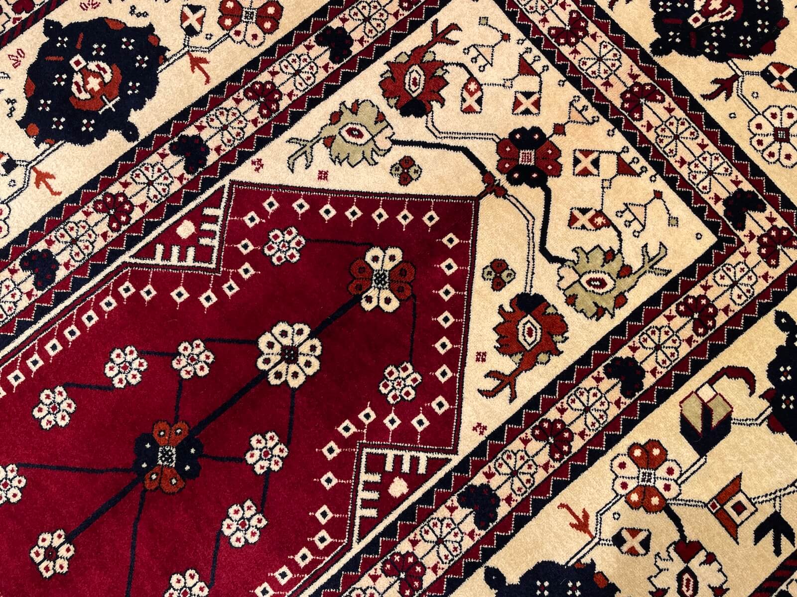 Sahra Mihrapli Usak Handwoven Rug by Camel Carpet