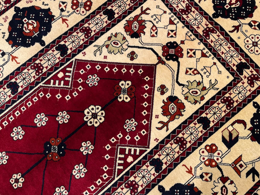 Sahra Mihrapli Usak Handwoven Rug by Camel Carpet