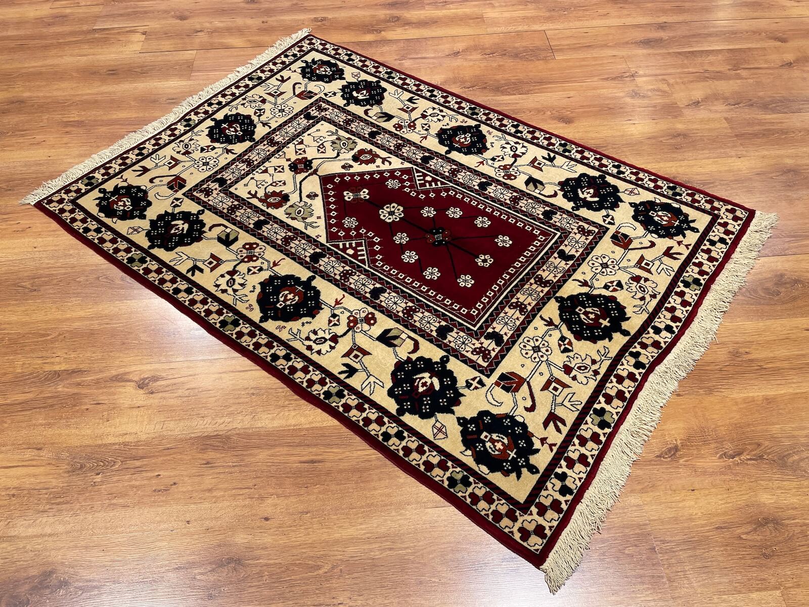 Sahra Mihrapli Usak Handwoven Rug by Camel Carpet