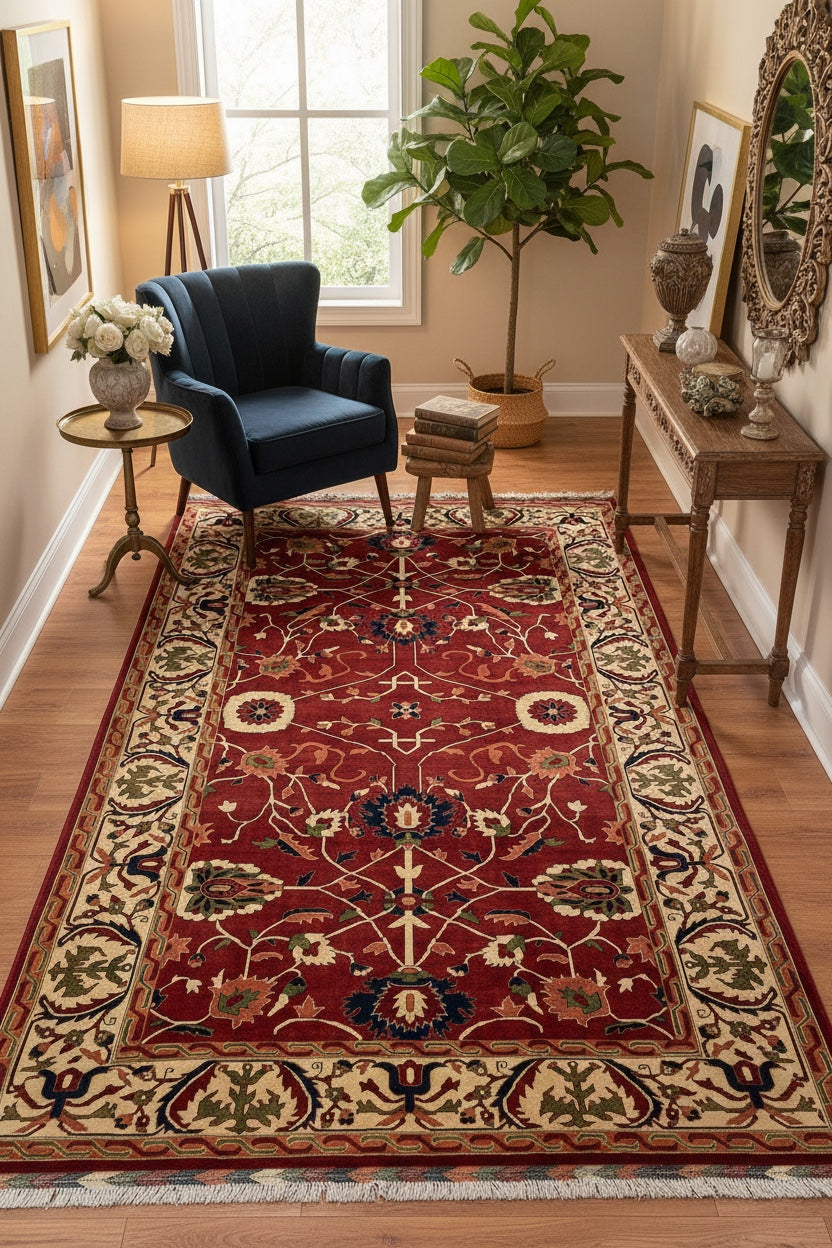 Sahra Usak Handwoven Rug – 203X299 by Camel Carpet