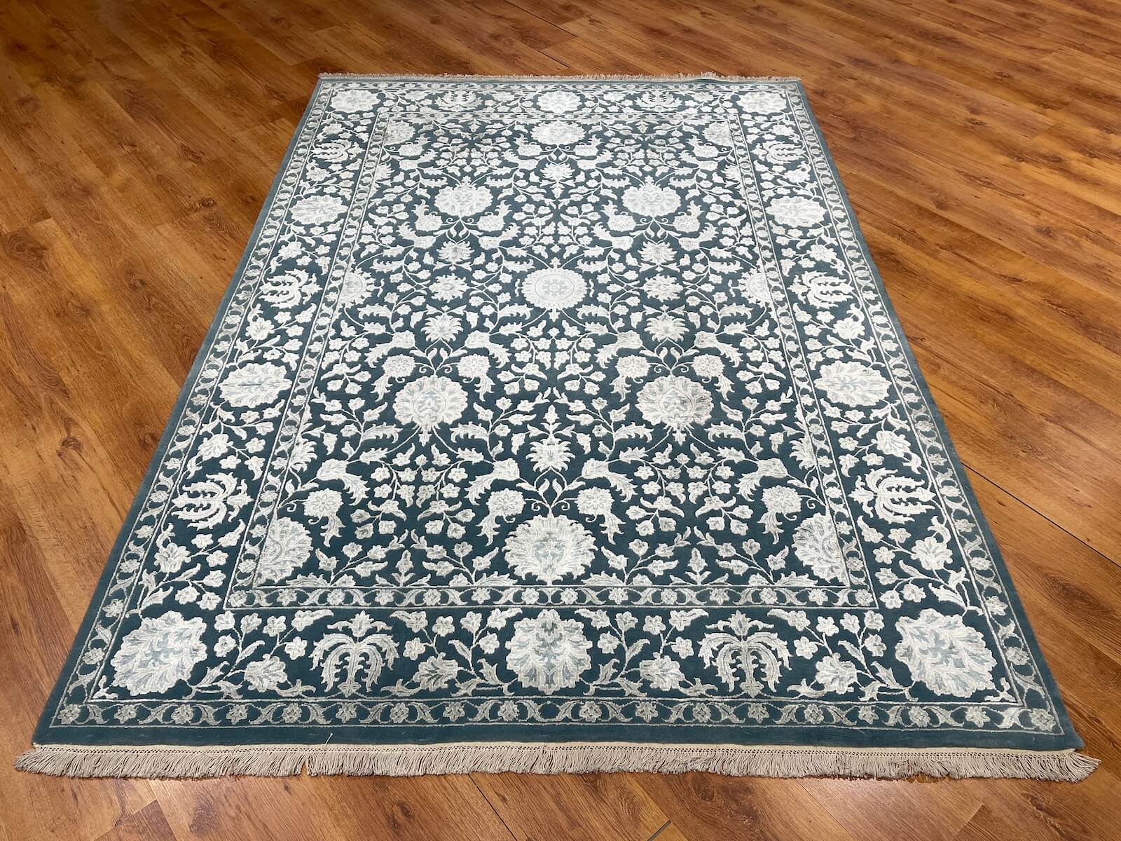 Siraze Silk-Blend Usak Handwoven Rug by Camel Carpet