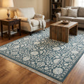 Siraze Silk-Blend Usak Handwoven Rug by Camel Carpet
