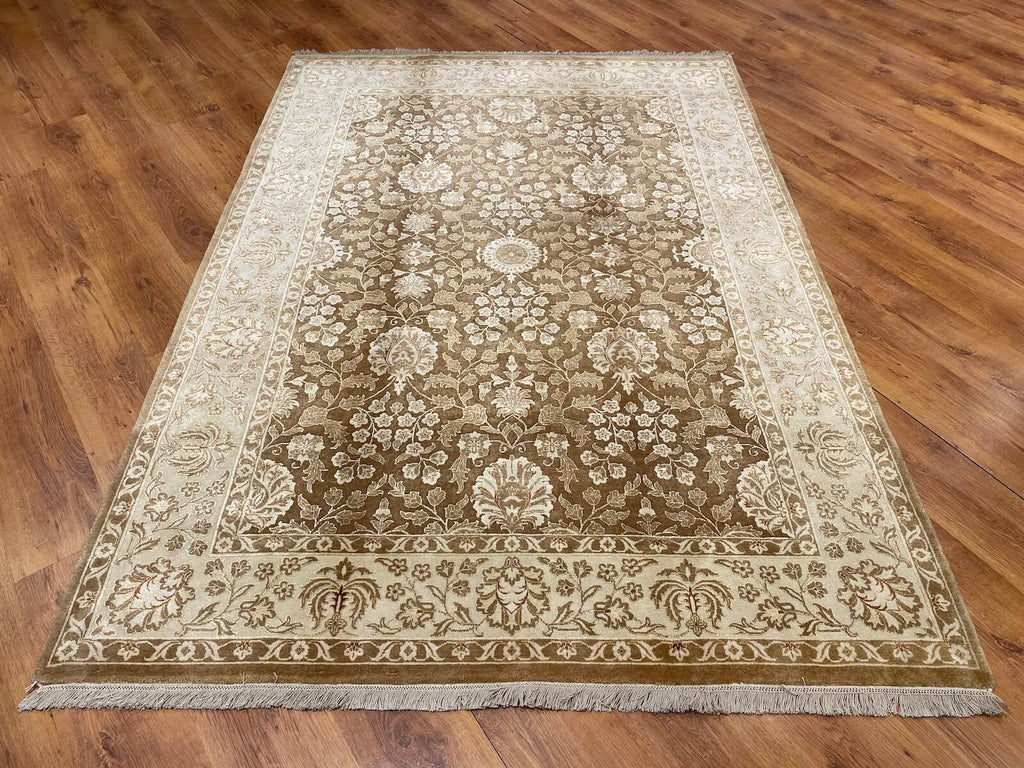 Siraze Silk-Blend Usak Handwoven Rug – 170X240 by Camel Carpet