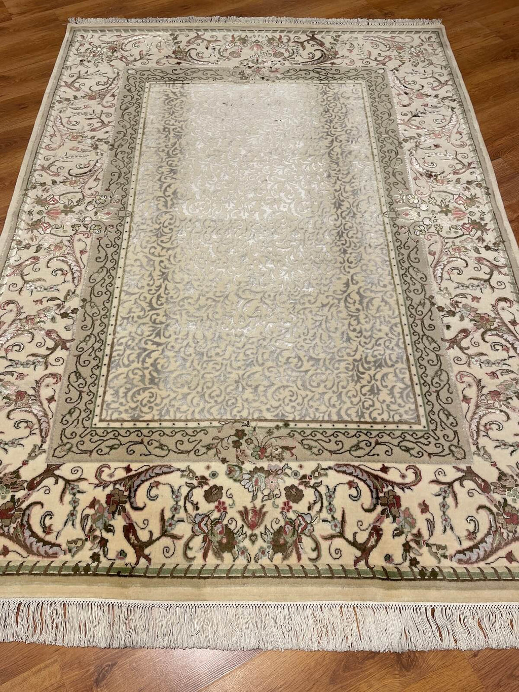Siraze Silk-Blend Usak Handwoven Rug – 167X231 by Camel Carpet