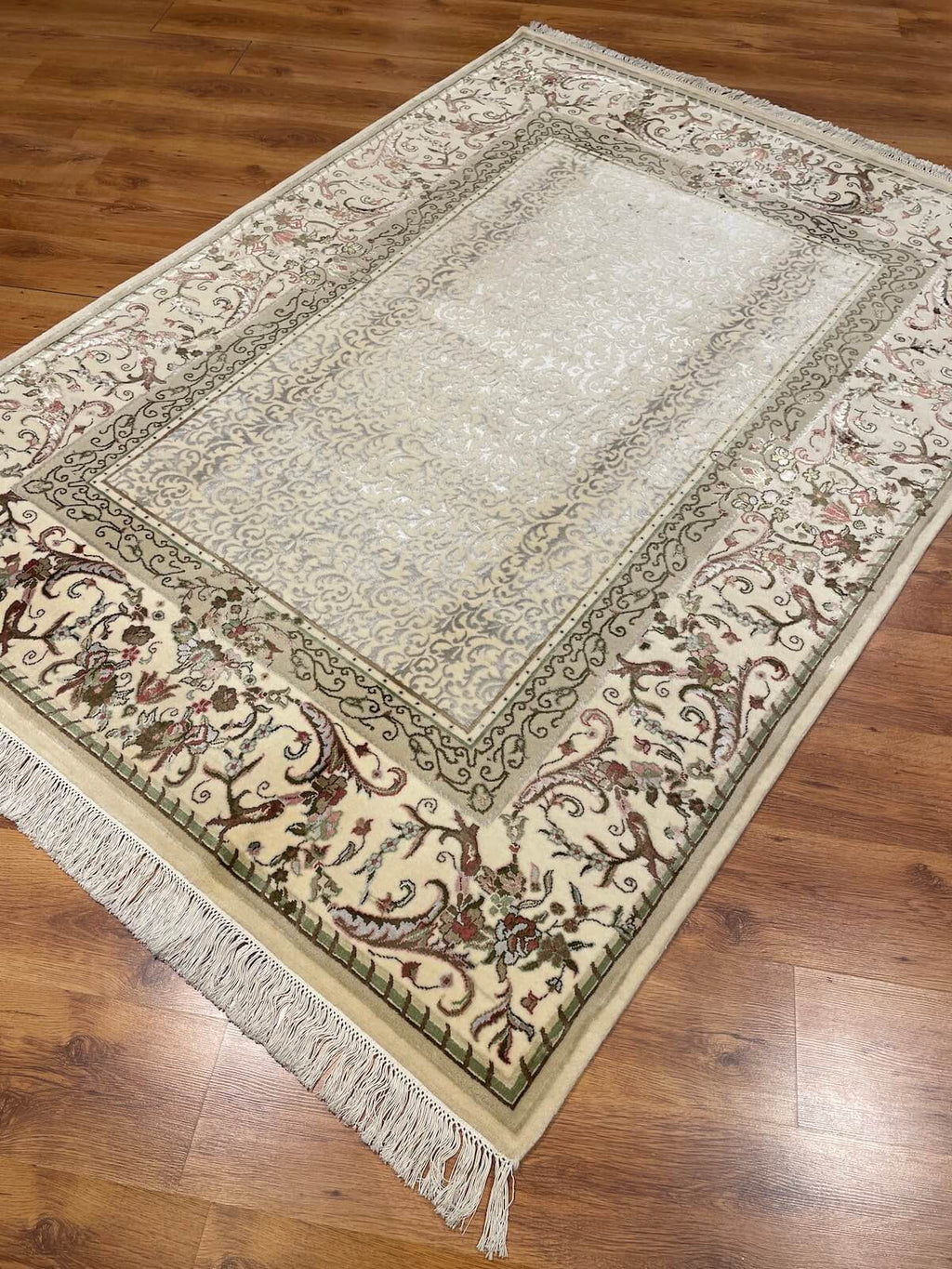 Siraze Silk-Blend Usak Handwoven Rug – 167X231 by Camel Carpet