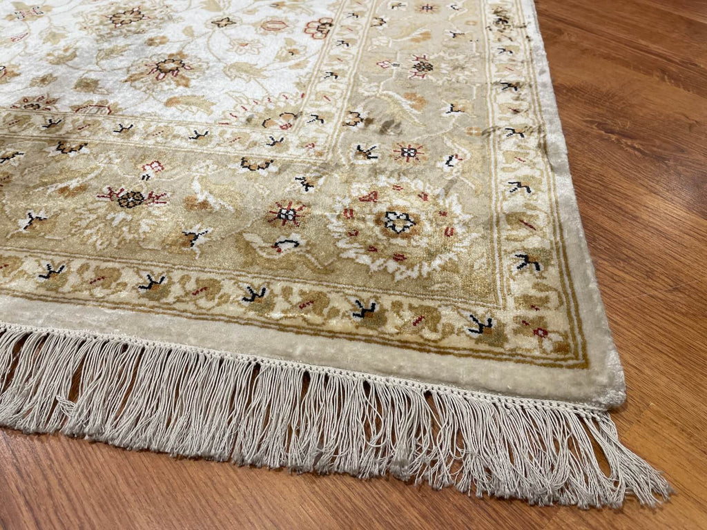 Siraze Silk-Blend Usak Handwoven Rug – 170X240 by Camel Carpet