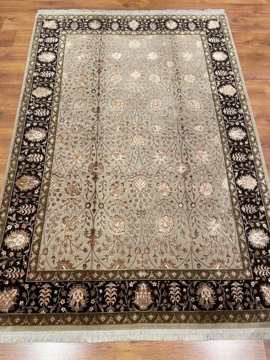 Siraze Silk-Blend Usak Handwoven Rug – 165X238 by Camel Carpet