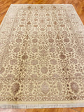 Siraze Silk-Blend Usak Handwoven Rug – 055110 by Camel Carpet