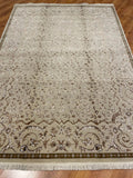 Siraze Silk-Blend Usak Handwoven Rug – 196X271 by Camel Carpet