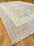 Siraze Silk-Blend Usak Handwoven Rug – 057213 by Camel Carpet