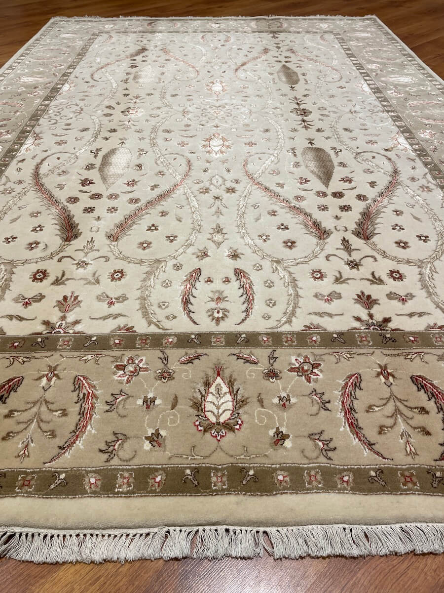 Siraze Silk-Blend Usak Handwoven Rug – 163X240 by Camel Carpet