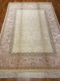 Siraze Silk-Blend Usak Handwoven Rug – 063970 by Camel Carpet