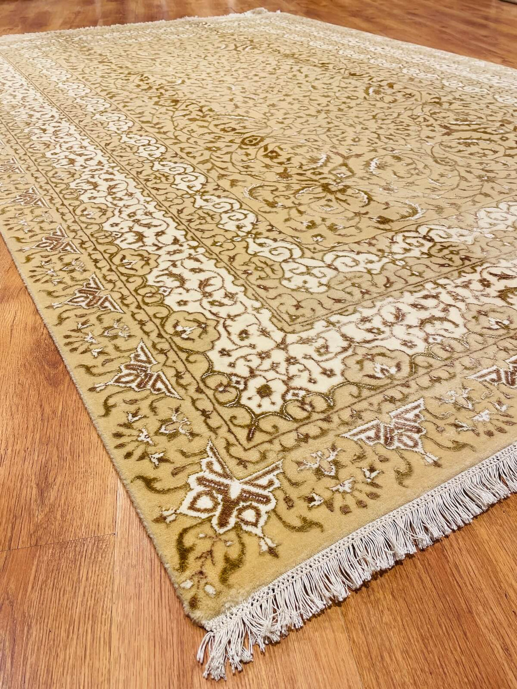Siraze Silk-Blend Usak Handwoven Rug – 064043 by Camel Carpet