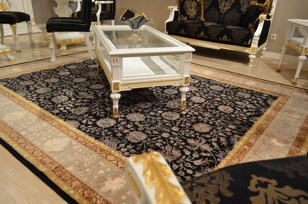 Siraze Silk-Blend Usak Handwoven Rug – 122X175 by Camel Carpet
