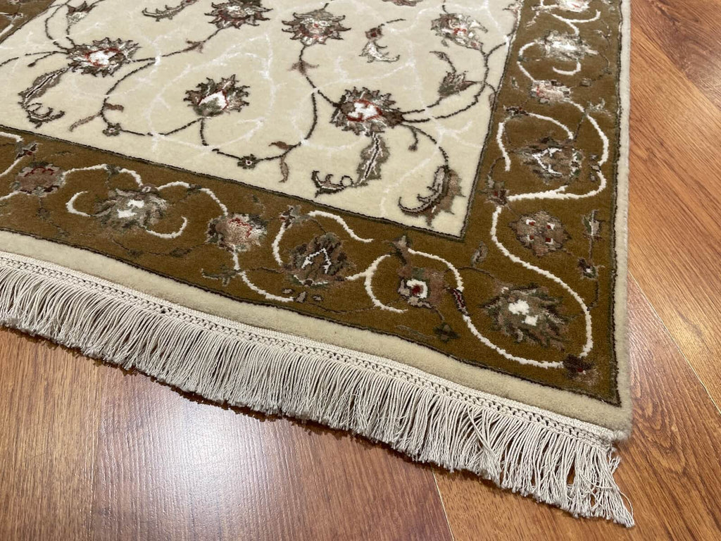 Siraze Silk-Blend Usak Handwoven Runner Rug – 055165 by Camel Carpet