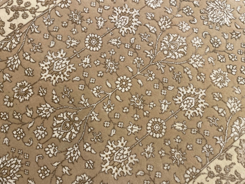 Siraze Silk-Blend Usak Handwoven Runner Rug – 76X294 by Camel Carpet