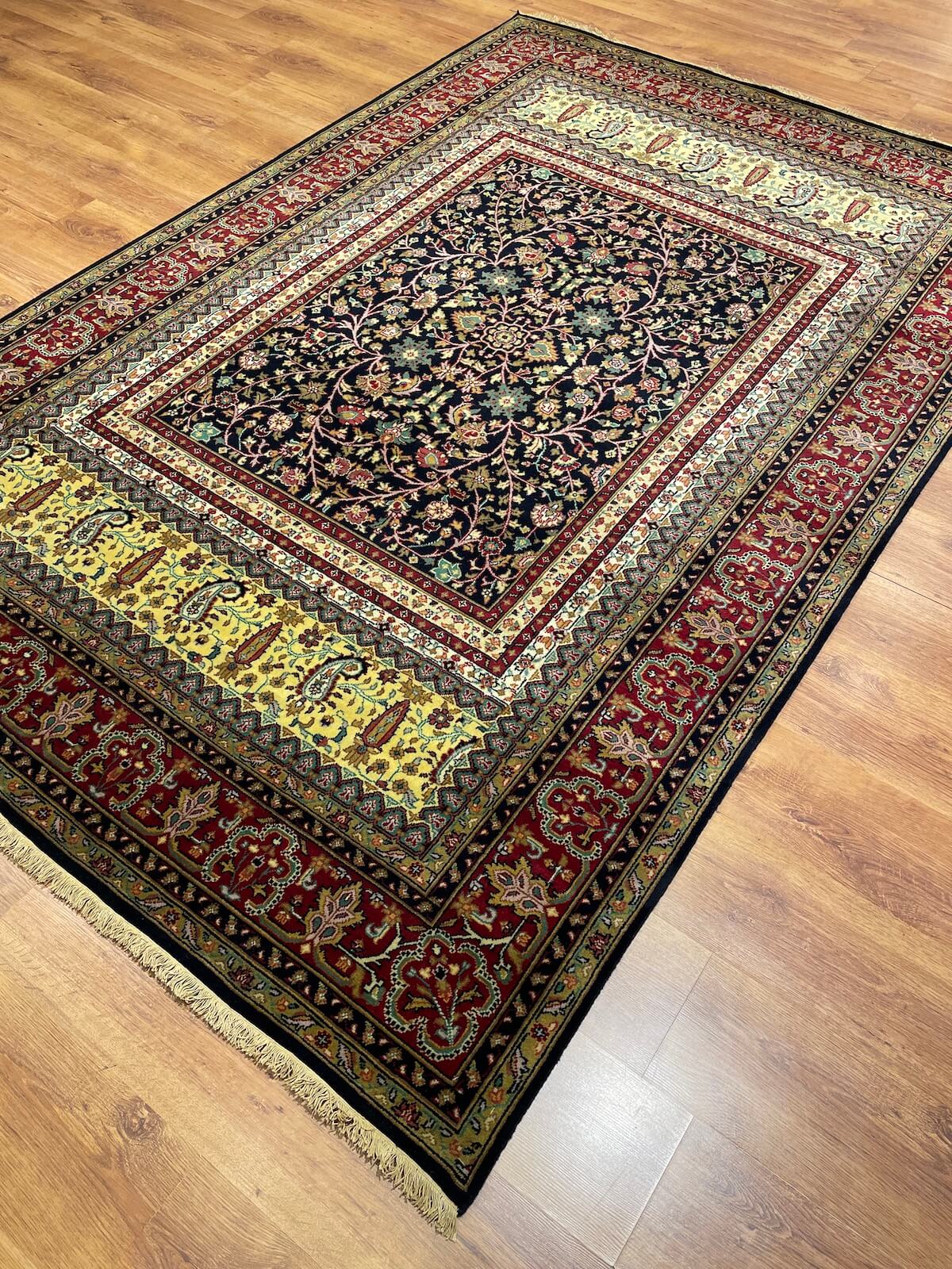 Siraze Usak Handwoven Rug – 183X275 by Camel Carpet