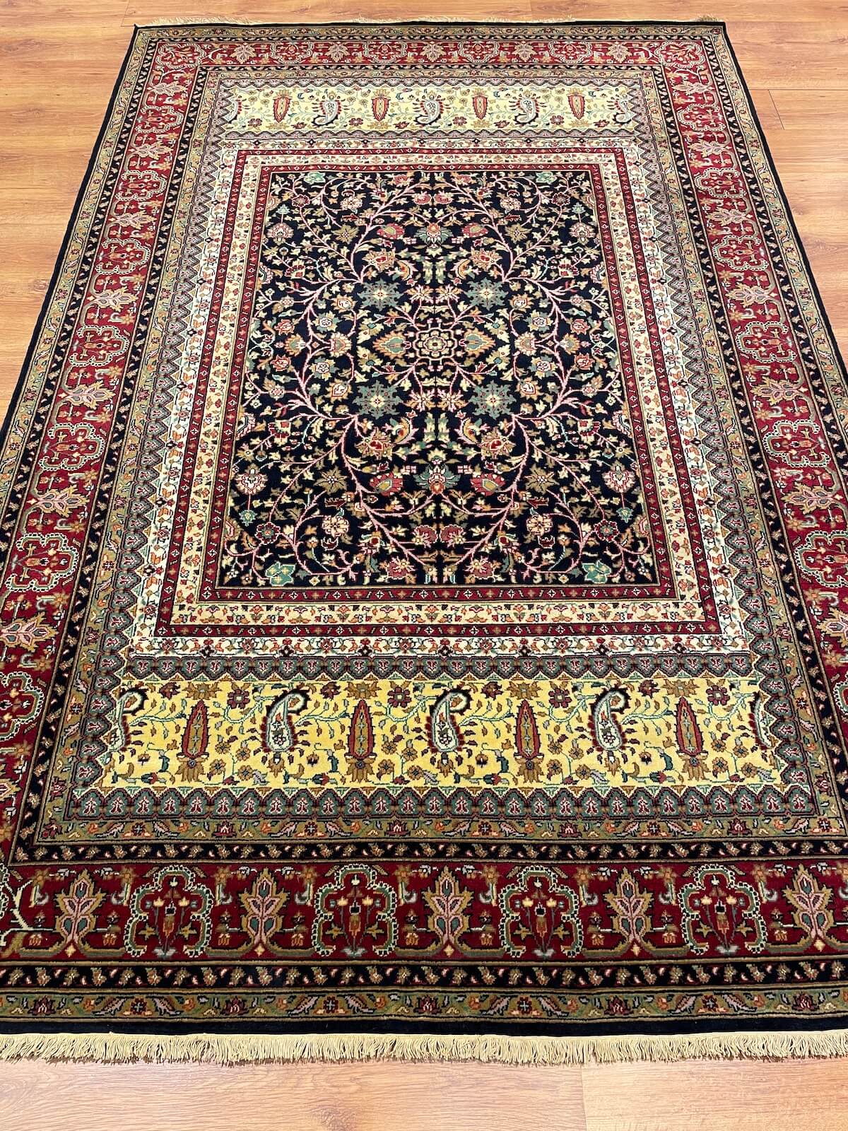 Siraze Usak Handwoven Rug – 183X275 by Camel Carpet