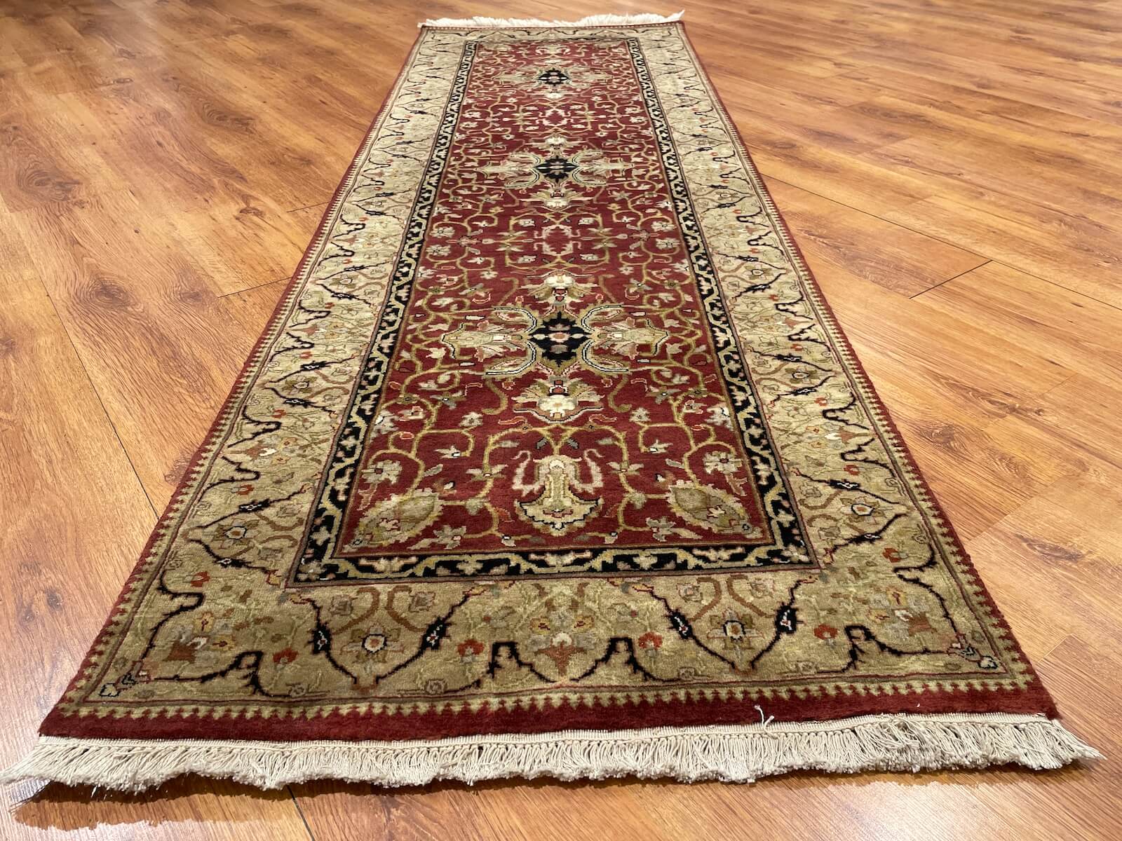 Siraze Usak Handwoven Runner Rug – 032185 by Camel Carpet
