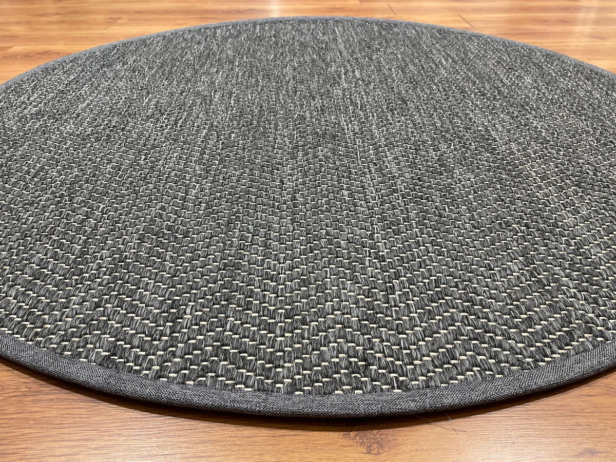 SiShawl Pattern Rug Round Antrasit 991 by Camel Carpet
