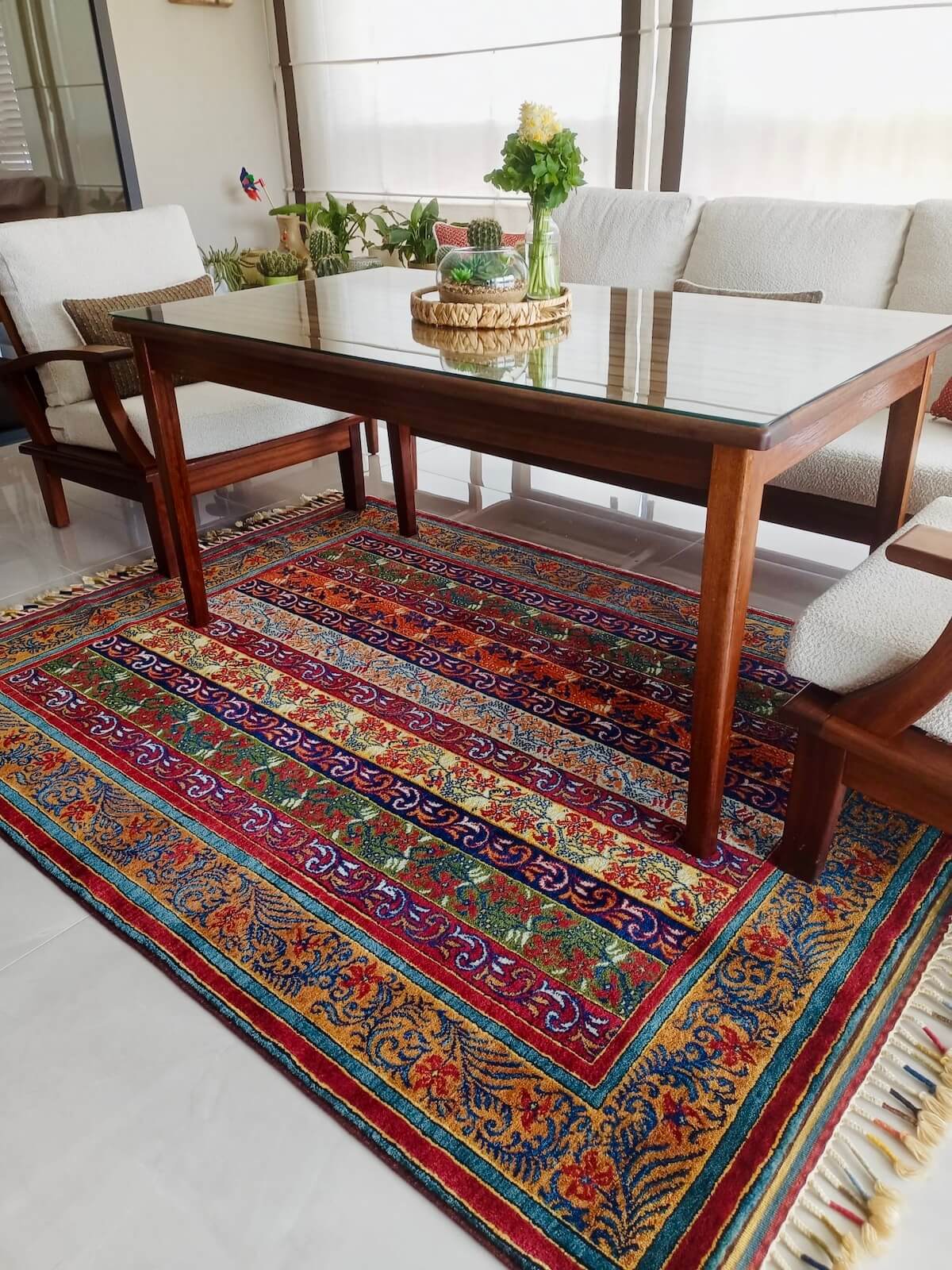 Sivas Shawl Pattern Handwoven Rug – 049172 by Camel Carpet