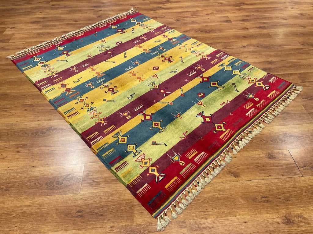Sivas Shawl Pattern Handwoven Rug – 053477 by Camel Carpet
