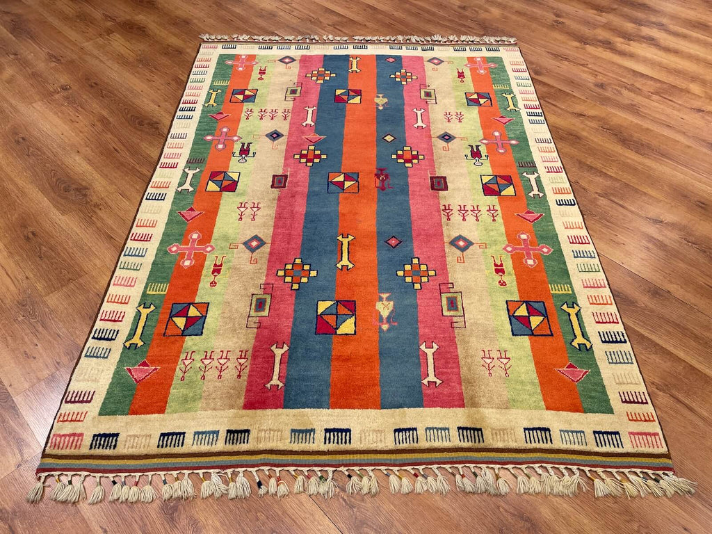Sivas Shawl Pattern Handwoven Rug – 053637 by Camel Carpet