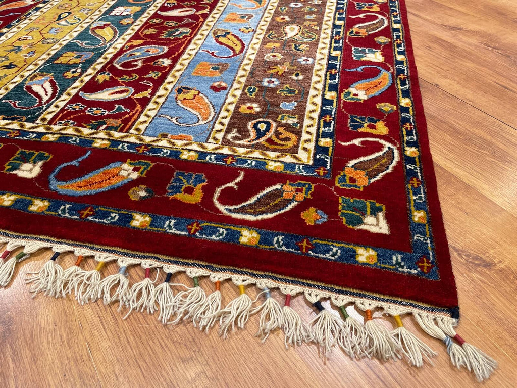 Sivas Shawl Pattern Handwoven Rug – 060891 by Camel Carpet