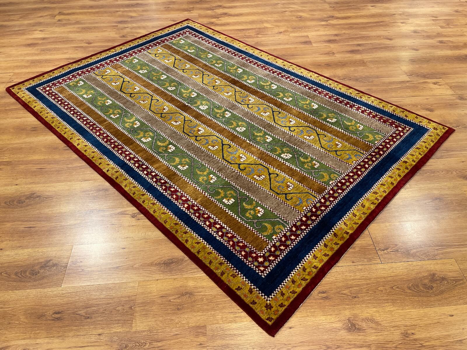 Sivas Shawl Pattern Handwoven Rug – 060962 by Camel Carpet