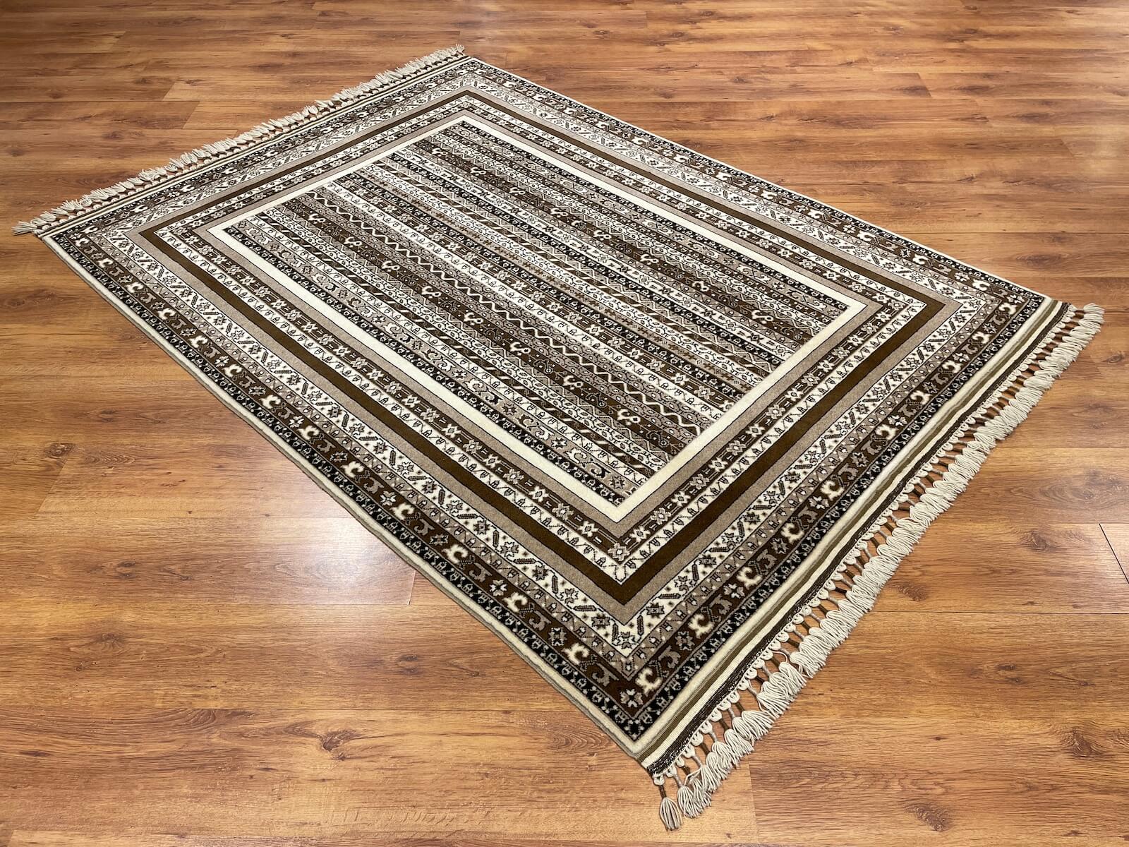 Sivas Shawl Pattern Handwoven Rug – 063363 by Camel Carpet