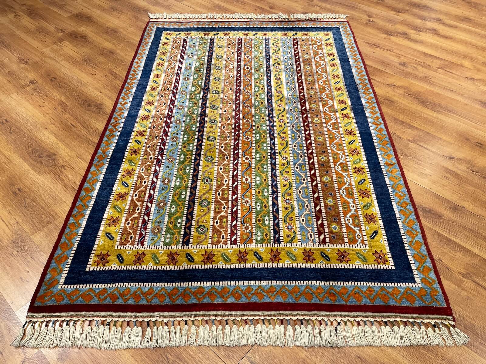Sivas Shawl Pattern Handwoven Rug – 063484 by Camel Carpet