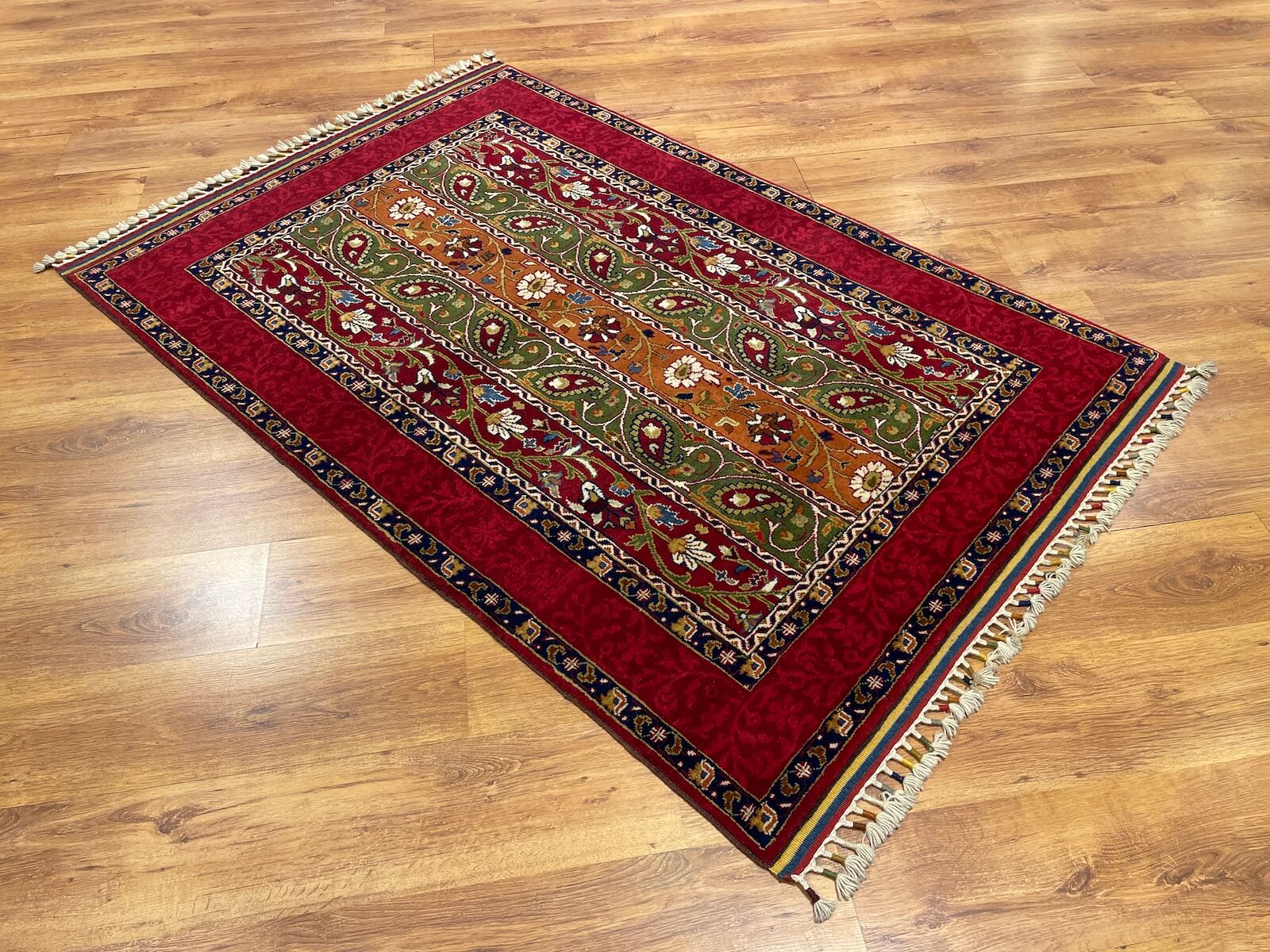Sivas Shawl Pattern Handwoven Rug – 064601 by Camel Carpet