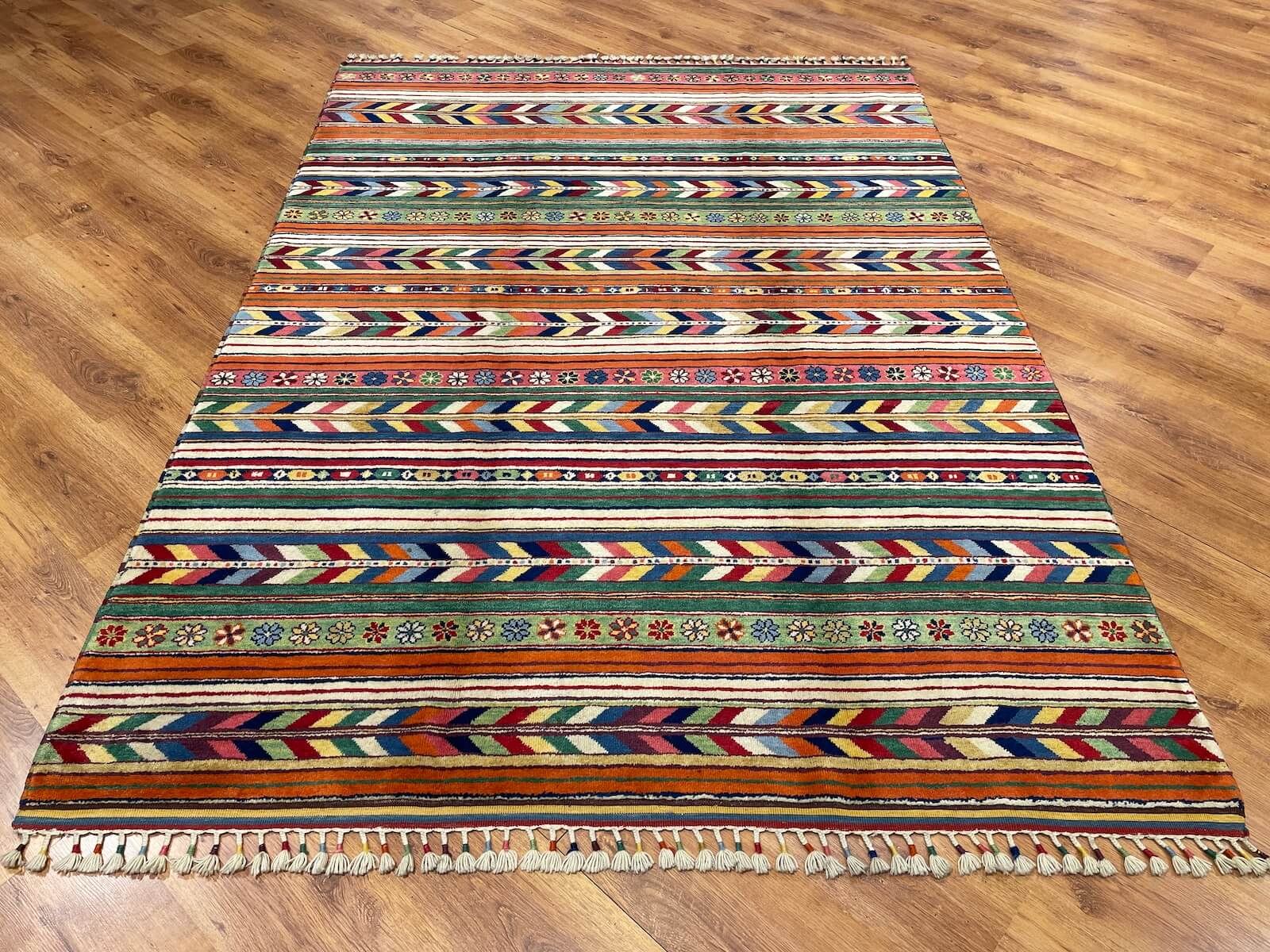 Sivas Shawl Pattern Handwoven Rug – 179X240 by Camel Carpet