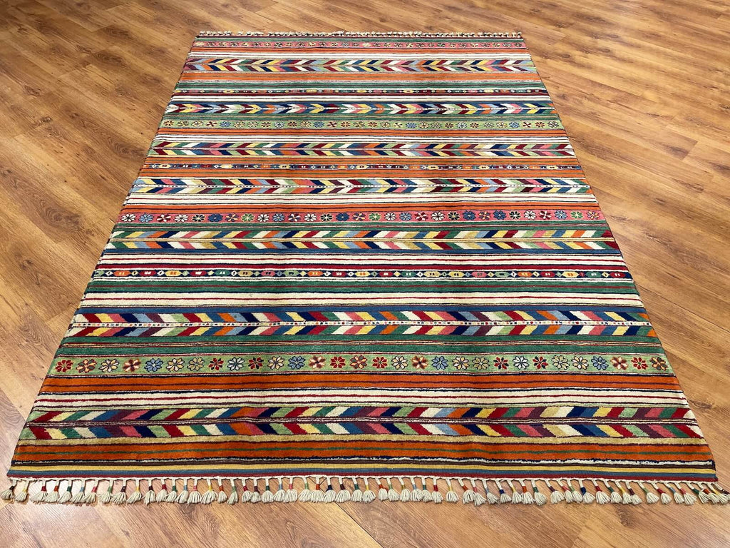 Sivas Shawl Pattern Handwoven Rug – 179X240 by Camel Carpet