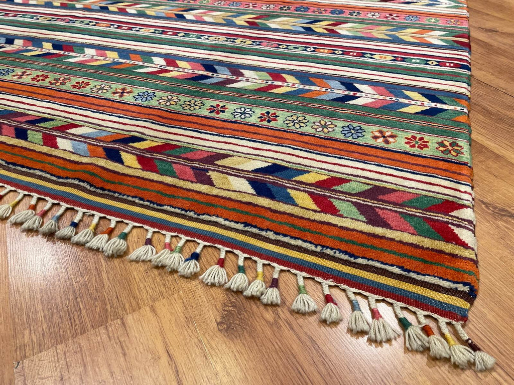 Sivas Shawl Pattern Handwoven Rug – 179X240 by Camel Carpet