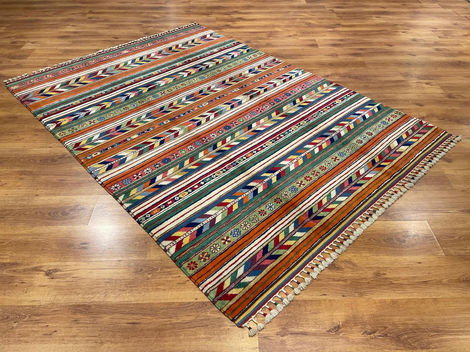Sivas Shawl Pattern Handwoven Rug – 179X240 by Camel Carpet