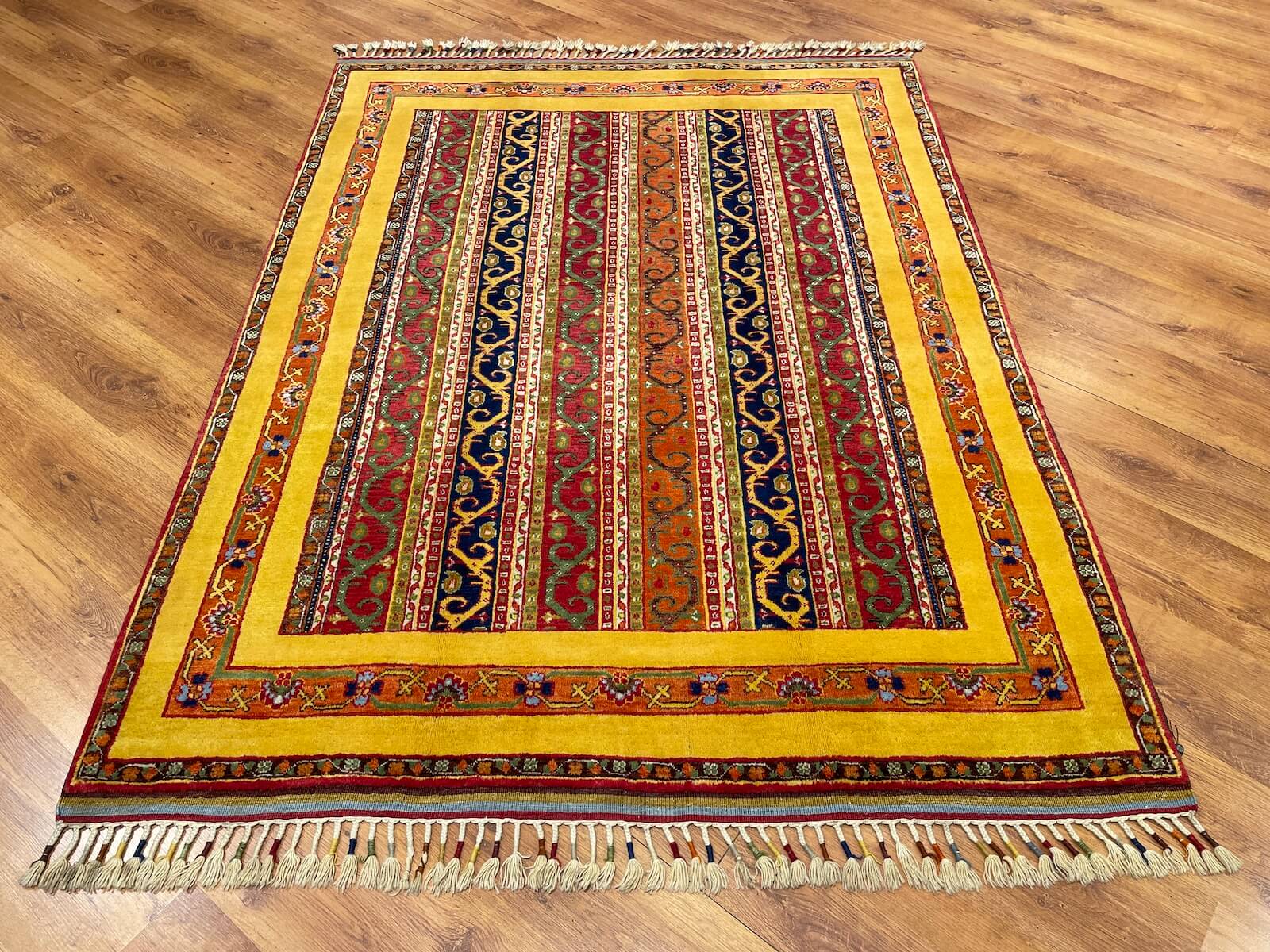 Sivas Shawl Pattern Handwoven Rug – 079610 by Camel Carpet