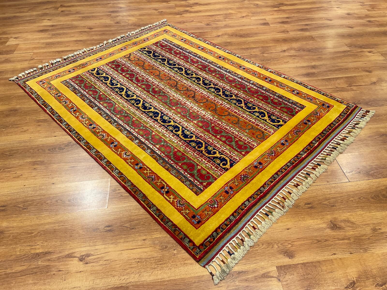 Sivas Shawl Pattern Handwoven Rug – 079610 by Camel Carpet
