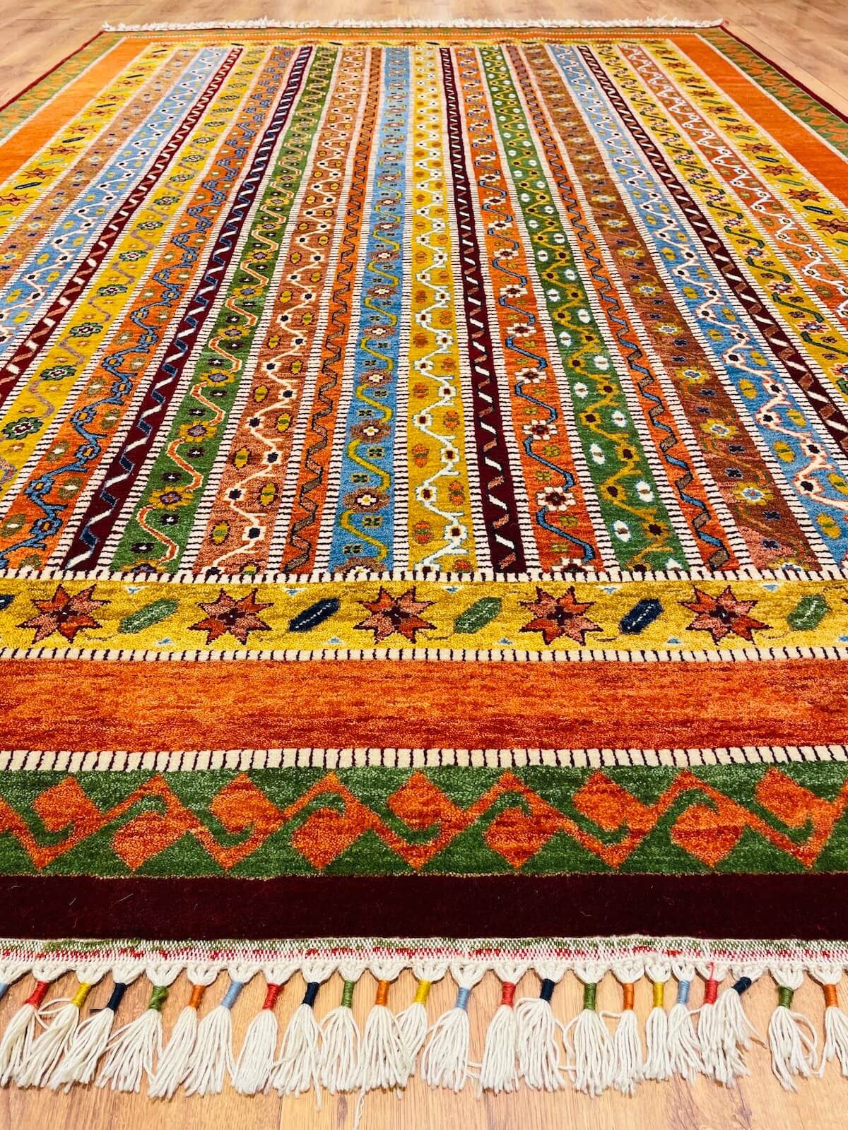 Sivas Shawl Pattern Handwoven Rug – 207X306 by Camel Carpet