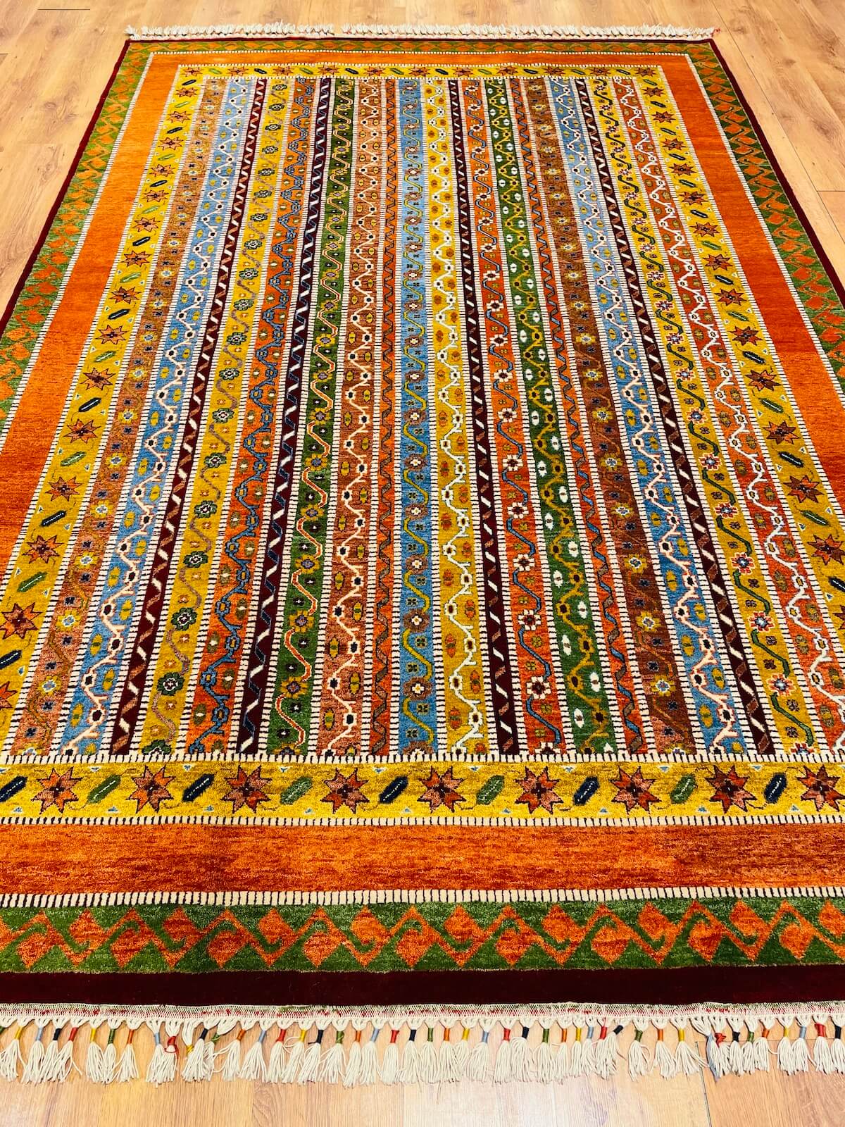 Sivas Shawl Pattern Handwoven Rug – 207X306 by Camel Carpet