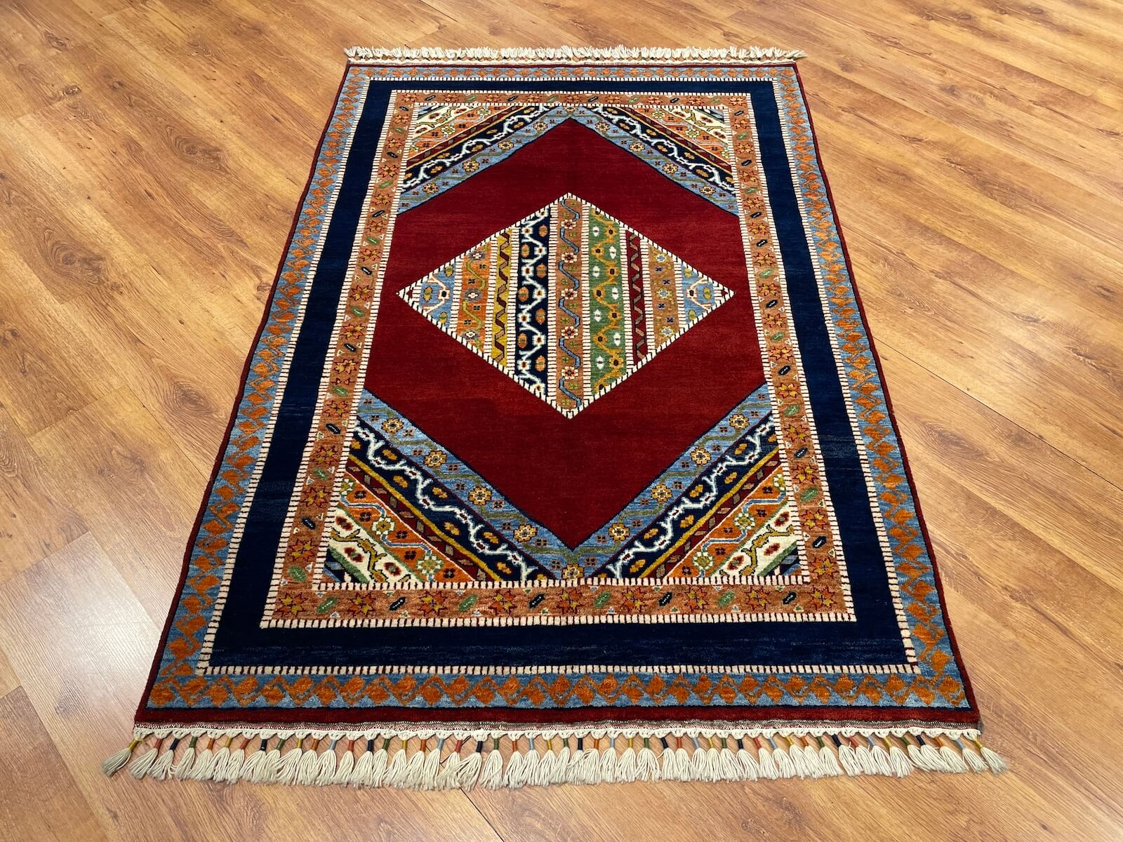 Sivas Shawl Pattern Handwoven Rug – 082673 by Camel Carpet