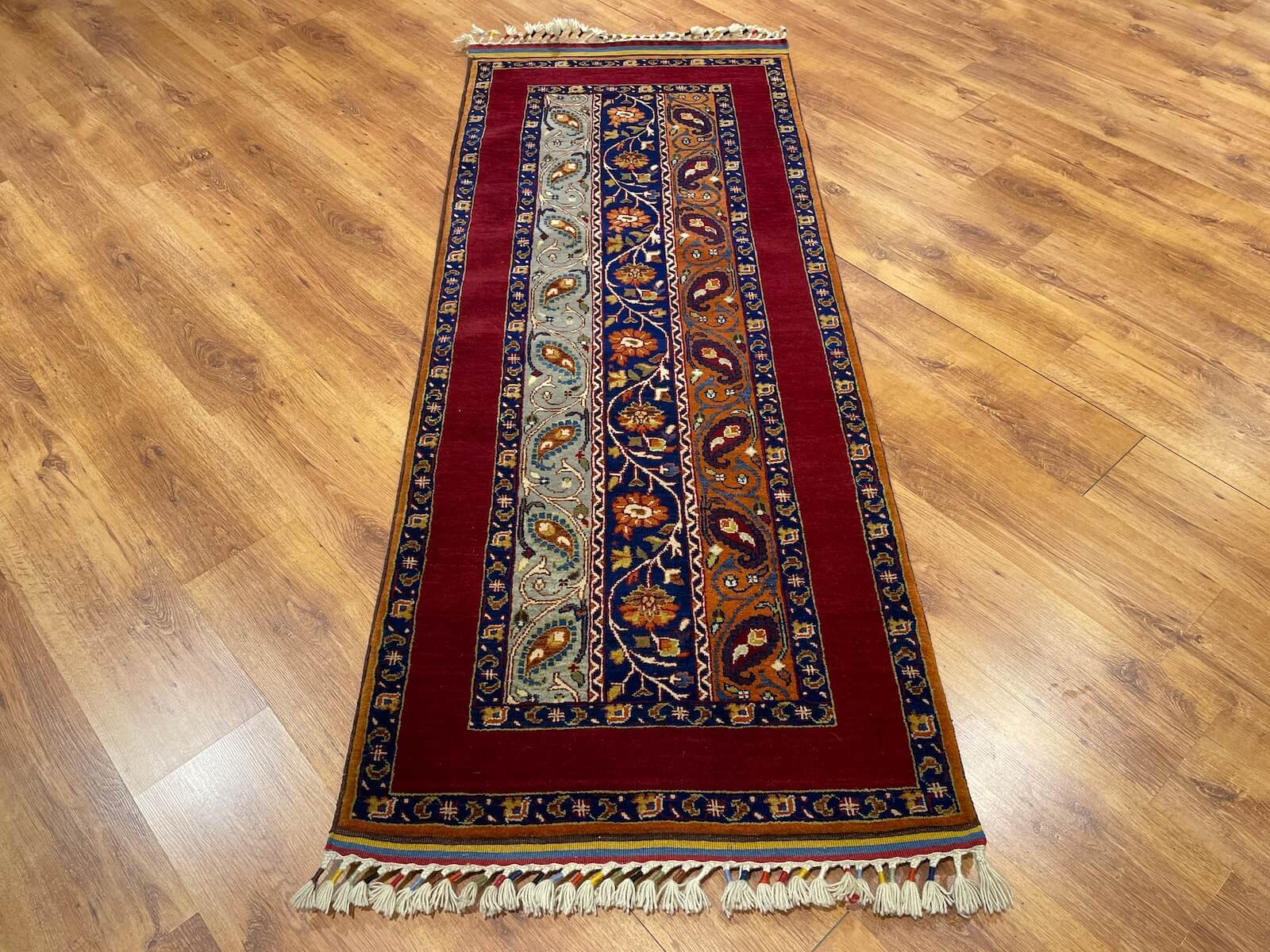 Sivas Shawl Pattern Handwoven Runner Rug – 050747 by Camel Carpet