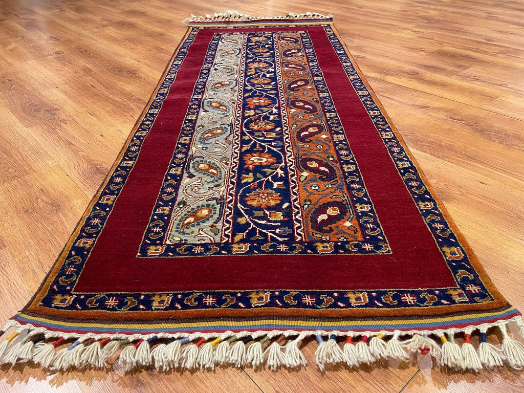 Sivas Shawl Pattern Handwoven Runner Rug – 050747 by Camel Carpet