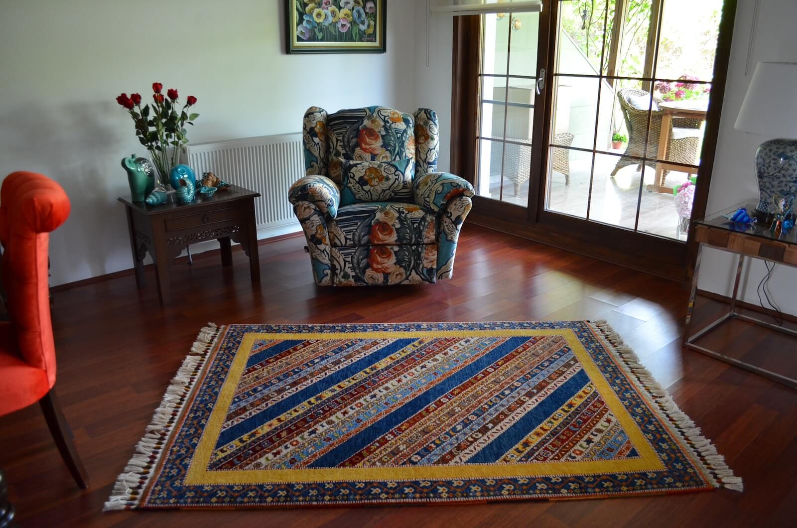 Sivas Shawl Pattern Handwoven Rug by Camel Carpet