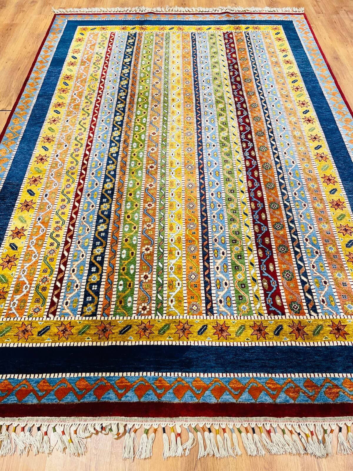 Sivas Shawl Pattern Handwoven Rug – 063458 by Camel Carpet