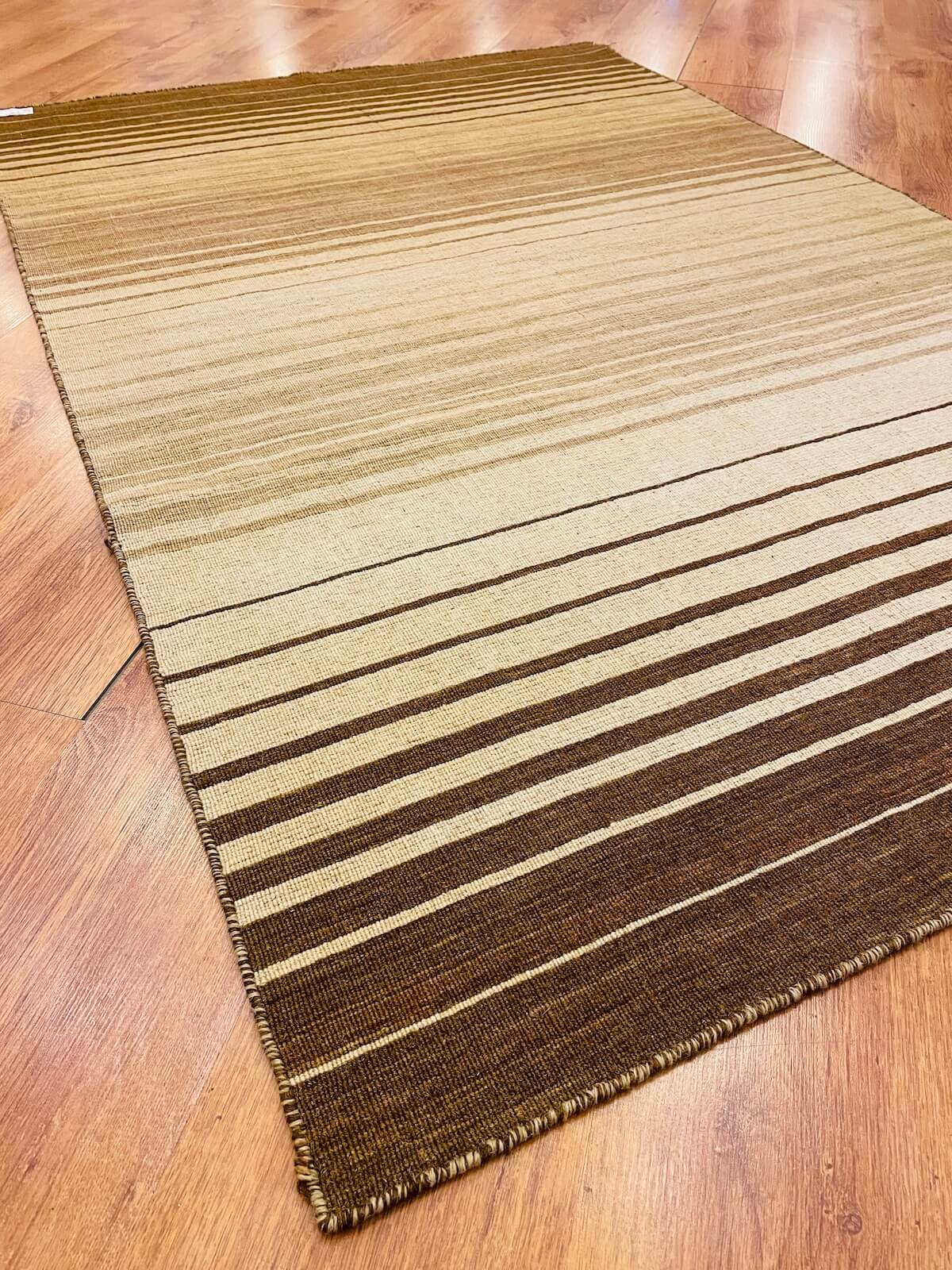Stripe Cizgili Handwoven Kilim – 120X180 by Camel Carpet